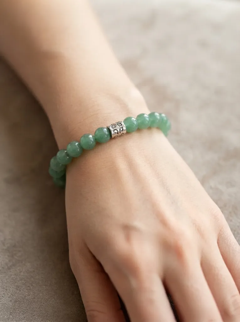 bracelet aventurin verte poigné.webp