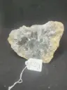 géode de quartz blanc