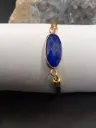 bracelet corde lapis lazuli ovale