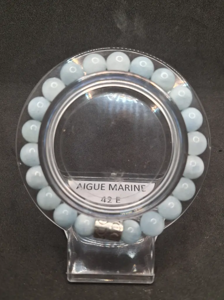 [BRA-AIGMA-16] Bracelet en Aigue Marine (16 cm)