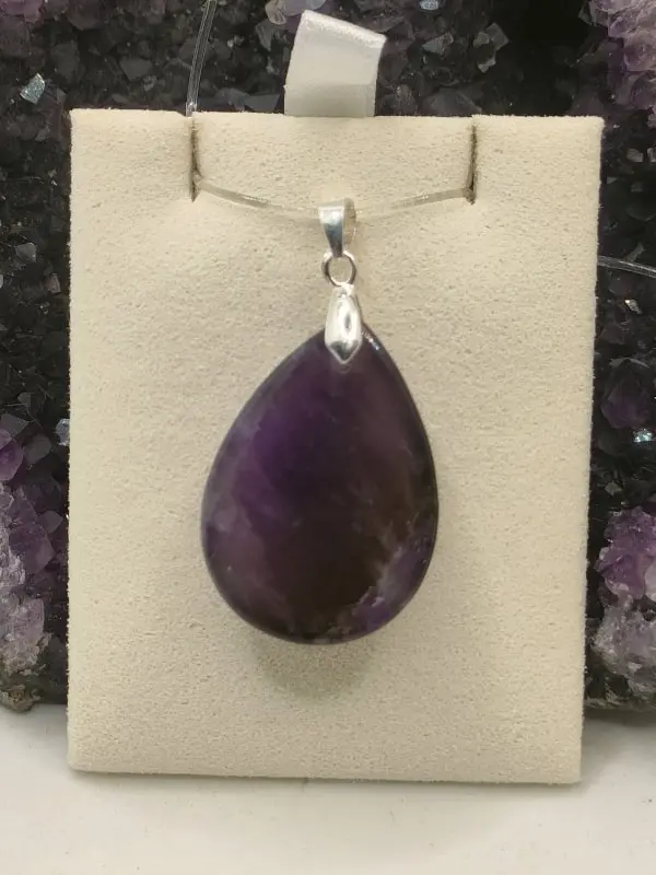 Petit Pendentif Goutte en Améthyste