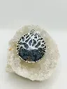 Pendentif en Obsidienne Moucheté Arbre de Vie