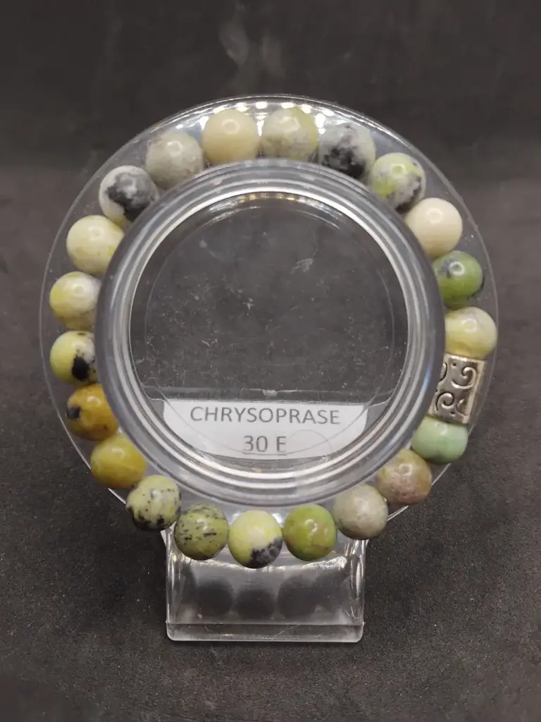 [BRA-CHRYS-16] Bracelet en chrysoprase (16 cm)