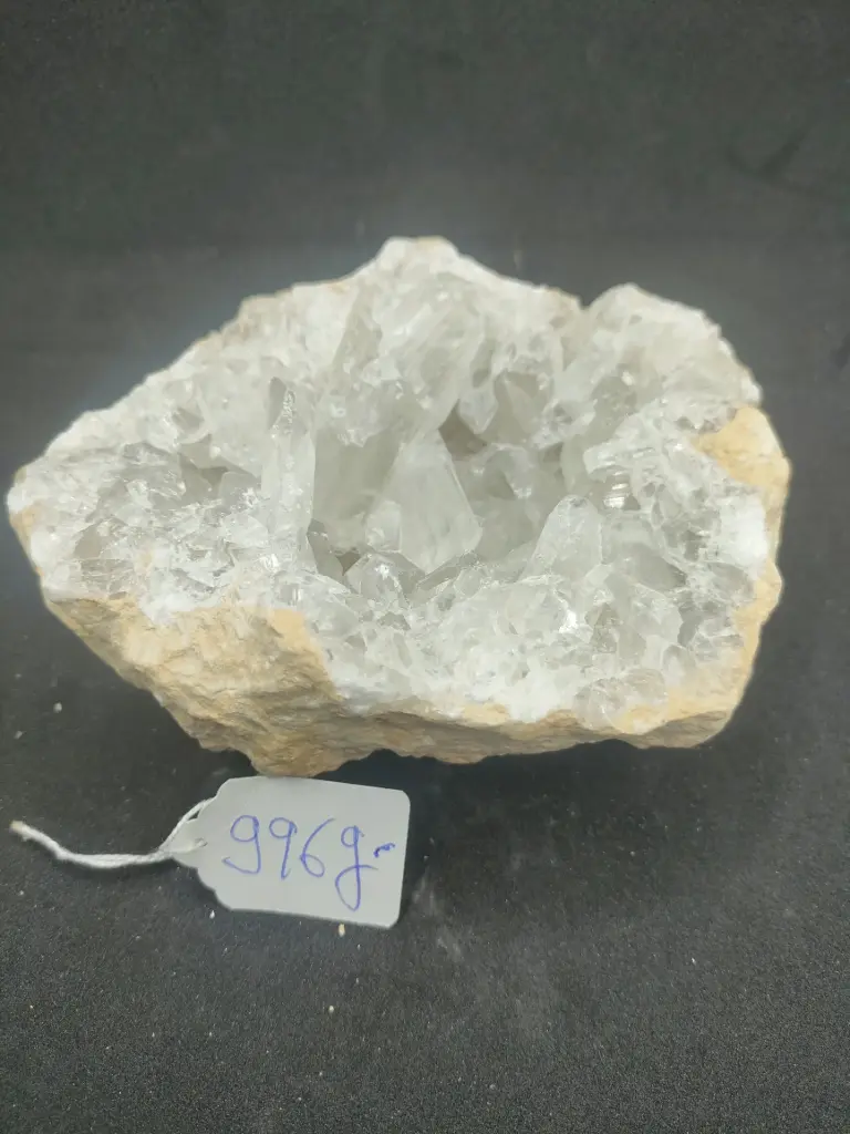 géodes de quartz blanc
