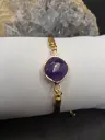 bracelet corde amethyste carre