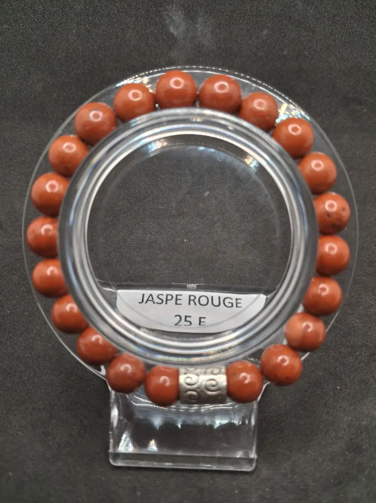 [BRA-JASPRO-16] Bracelet en Jaspe Rouge (16 cm)