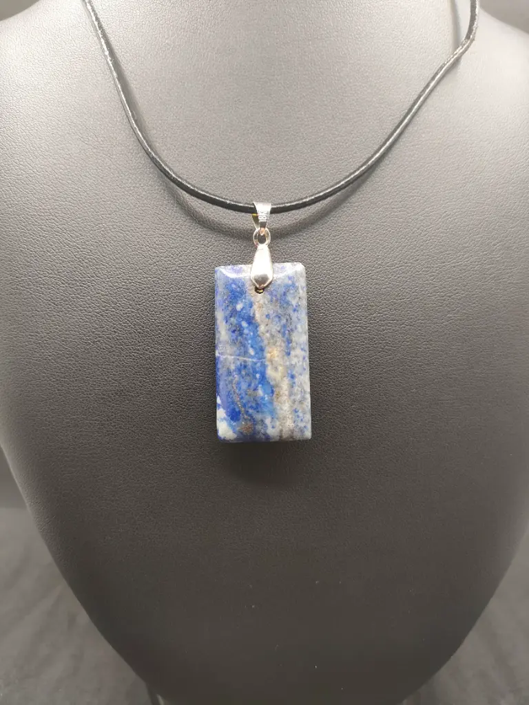 Pendentif en Lapis Lazuli Rectangle