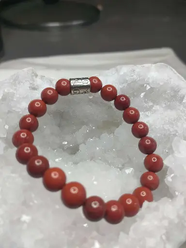 Bracelet en Jaspe Rouge