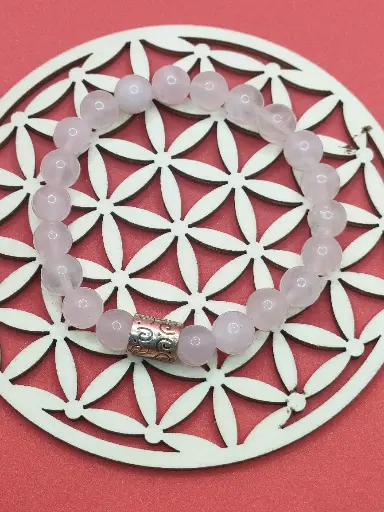 Bracelet en Quartz Rose