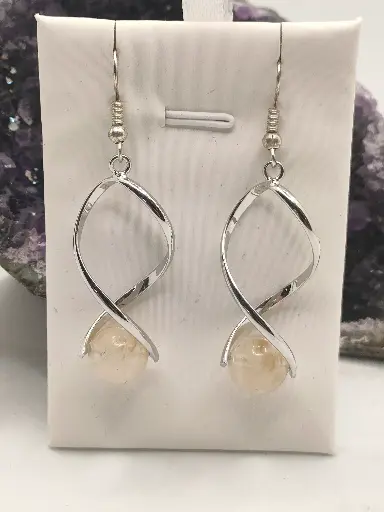 Boucles d'Oreilles en Citrine