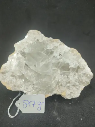 géode de quartz blanc