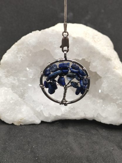 pendentif arbre de vie en lapis lazuli